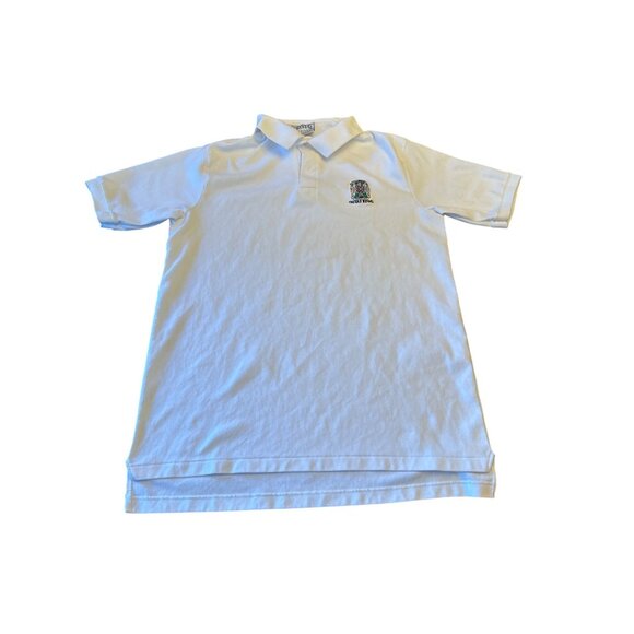 Chivas Regal White Polo Shirt Crystal Springs XL 100% Combed Cotton Made In USA - Picture 1 of 6